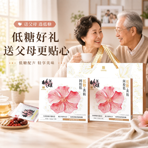 送礼长辈】低糖黄精阿胶糕礼物实用送妈妈生日婆婆健康礼盒