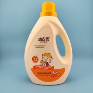 2000毫升调皮宝洗衣液调皮宝宝宝儿童洗衣液家庭装洗衣液果蔬洗衣