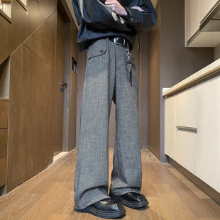 老钱风休闲裤西裤195高个子加长男裤子120CM特长西装裤拖地超长裤