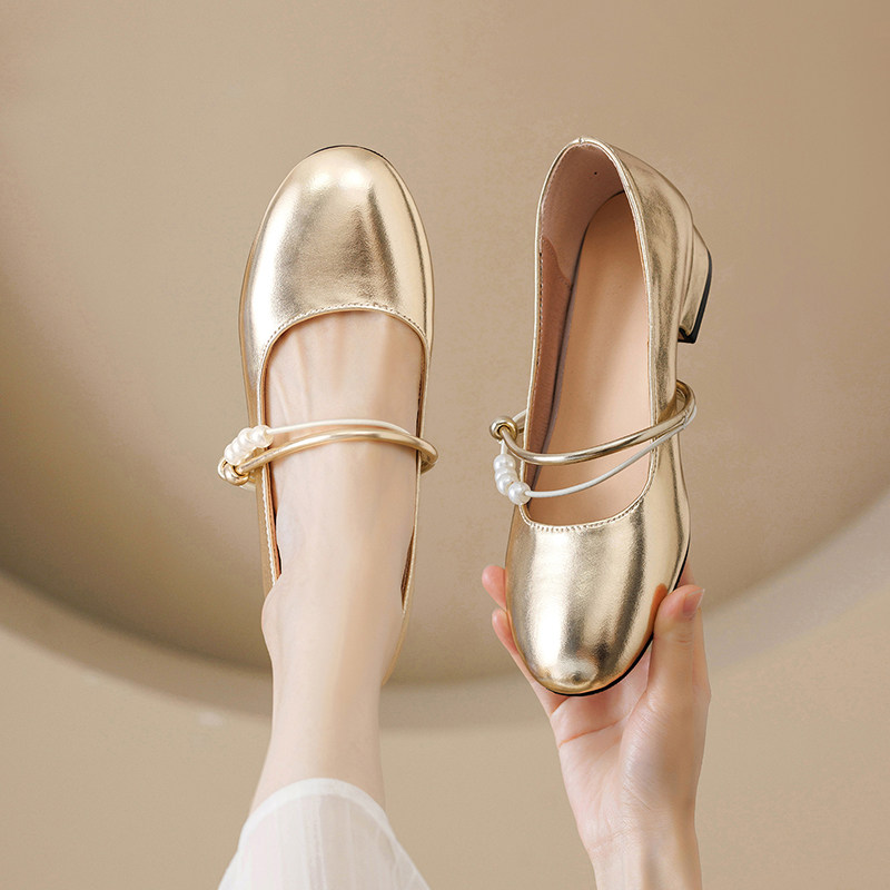 女童公主鞋2026春夏新款小女孩高跟鞋礼服走秀单鞋中大童水晶鞋子