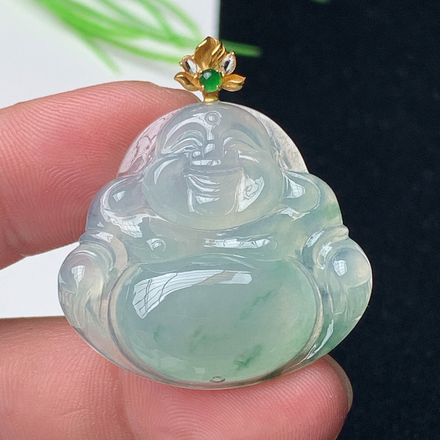 缅甸翡翠天然A货弥勒佛正品佛公