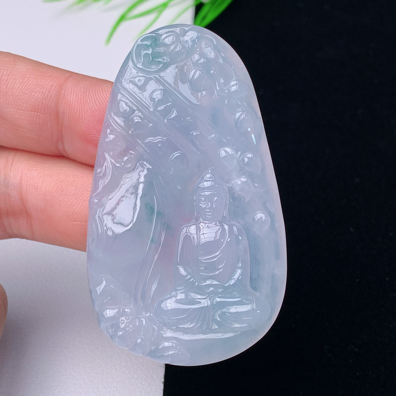 缅甸翡翠天然A货大日如来玉石