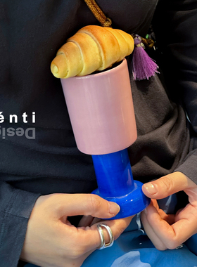 Sénti《糖果圣代》Candy Sundae Mug拼色手工陶瓷杯水杯