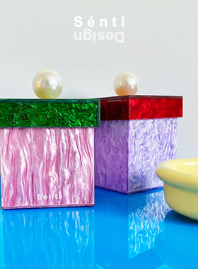 Sénti《Gatsby》盖茨比艺术亚克力收纳盒 棉签收纳创意家居