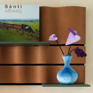 Sénti《摇香紫》布艺花瓶艺术盆栽异形枕客厅卧室床头创意装饰