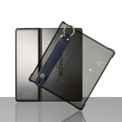 适用Kindle oasis3手持保护套CW24WI手持软套Oasis2简约气囊防摔壳OASIS3握把保护壳透黑简约可挂绳软壳轻薄