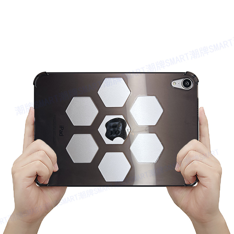 适用iPadmini7缕空蜂窝壳 创意迷你7代蜂窝镂空壳8.3英寸Air6平板个性苹果平板Pro11缕空轻薄AIR11透黑软壳
