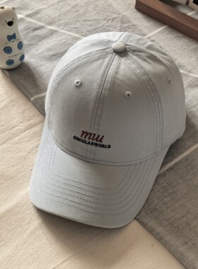 2026新款字母刺绣棒球帽子女春夏韩版百搭遮阳鸭舌帽休闲潮显脸小