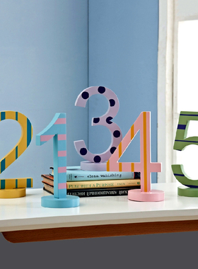 米图宝贝木质桌面摆件儿童房装饰