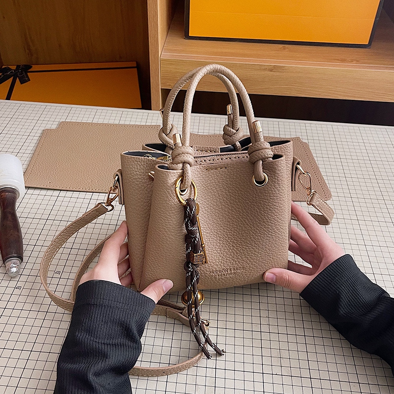 水桶包diy手工编织包材料包自制手缝斜挎手提菜篮子女包生日礼物