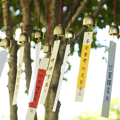 金属铜风铃节日挂件可定制