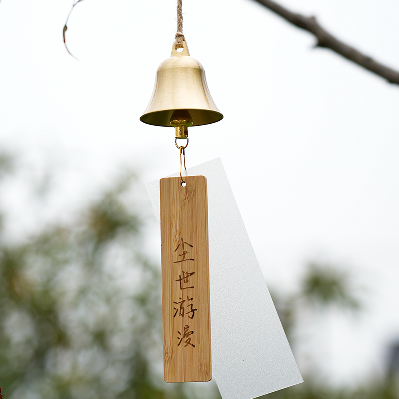 铜风铃挂件进门提醒铃铛