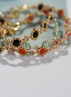 米珠晶晶手链手工编织可定制