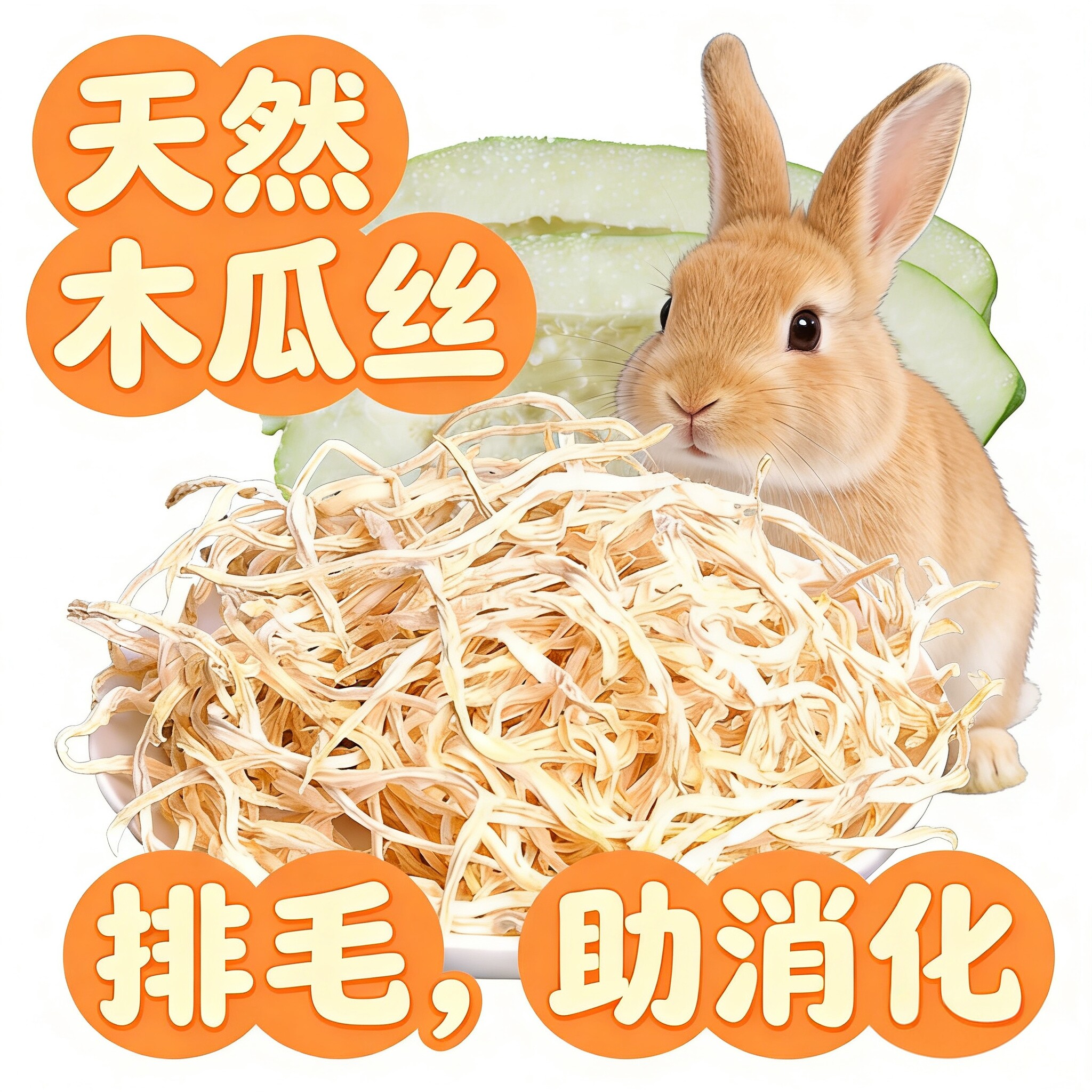 木瓜丝200g兔兔零食自然烘干天然无添加肠胃消化预防毛球症