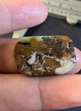 天然原矿高瓷绿松石俏色伴生矿无事牌吊坠没打孔男女挂坠文玩饰品