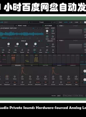 Haven Audio Private Sounds Hardware-Sourced Analog Lab Bank