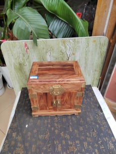 老挝大红酸枝交趾黄檀首饰盒中式红木实木收纳盒高档精致官皮箱