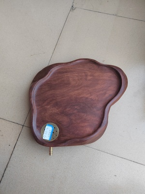 老挝大红酸枝交趾黄檀茶盘中式红木实木茶盘茶台茶海茶具托盘