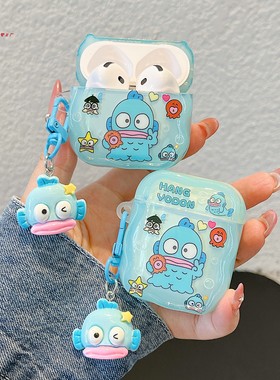 可爱小丑鱼适用airpods3/4耳机保护套Airpods Pro2代苹果无线蓝牙硅胶软壳pods3耳机壳airpods1/2代卡通汉顿