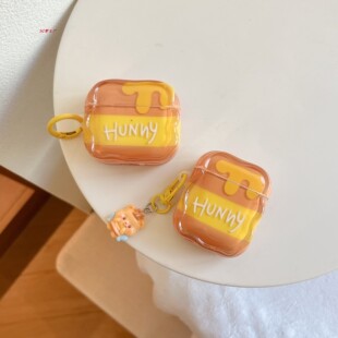 适用airpods pro2保护套airpods4保护壳苹果蓝牙耳机套盒aipods第三代蜜罐维尼熊airpod Pro3硅胶ipod软壳