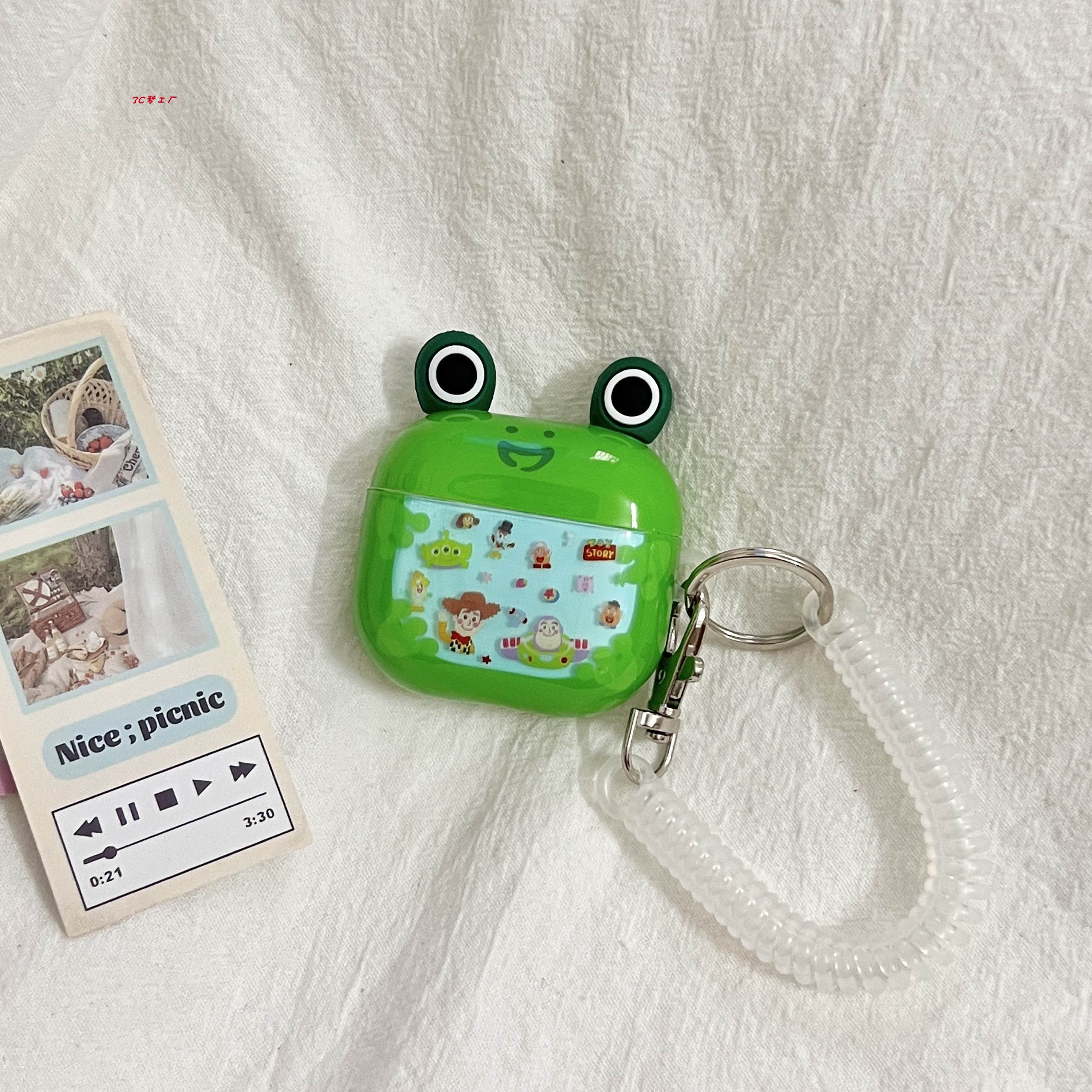 适用苹果耳机保护套airpods pro3玩具总动员三眼仔airpods pro二三代airpods4降噪耳机套无线蓝牙ipods包图片