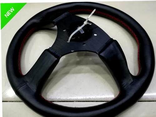 盘spoon14通用方向 盘racing磨砂寸羊皮js方向改装羔翻皮小凹光滑