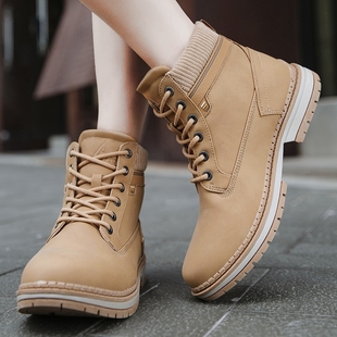 清仓悍途户外登山鞋 靴徒步轻便大黄马丁靴男靴 女秋冬休闲防滑工装