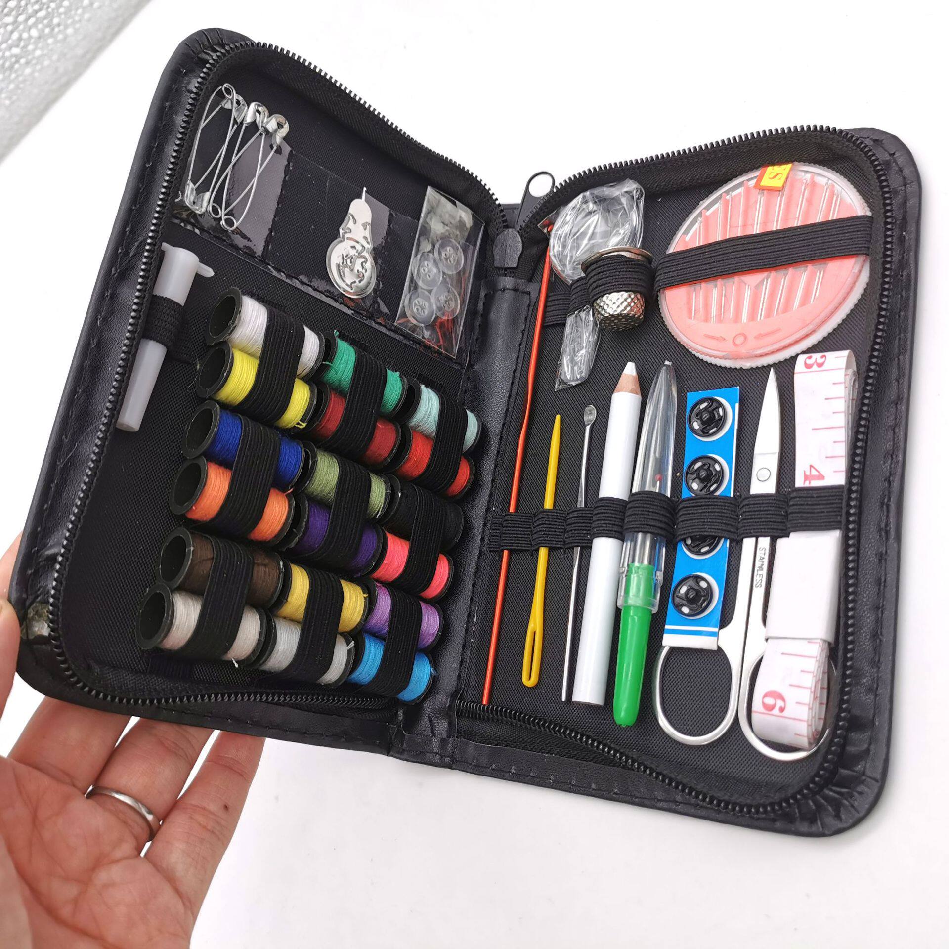 家用大容量针线盒套装 手工缝衣针线收纳盒缝纫工具 多功能针线包