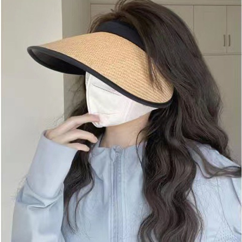 pv防晒帽女夏季网红大空顶