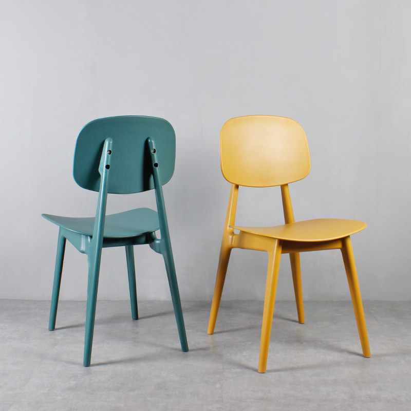 尼采椅北欧彩色餐椅简约奶茶店椅