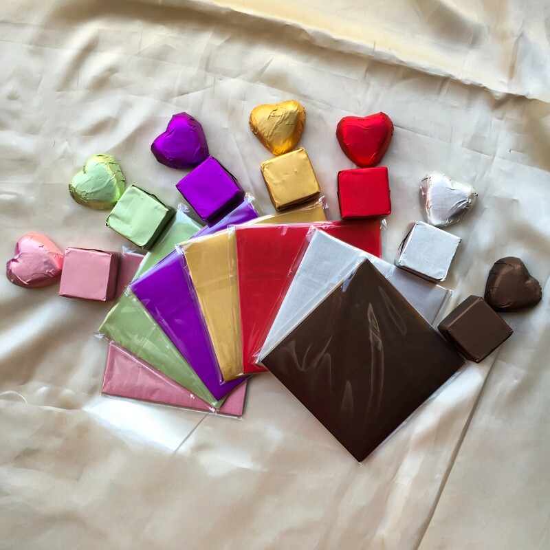 巧克力锡纸黑芝麻丸金色铝箔包装纸普洱茶锡箔纸糖果茶叶包装纸