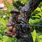 海神柳海柳姜太公钓鱼天然吉祥文玩家居办公摆件收藏开业礼品 包邮