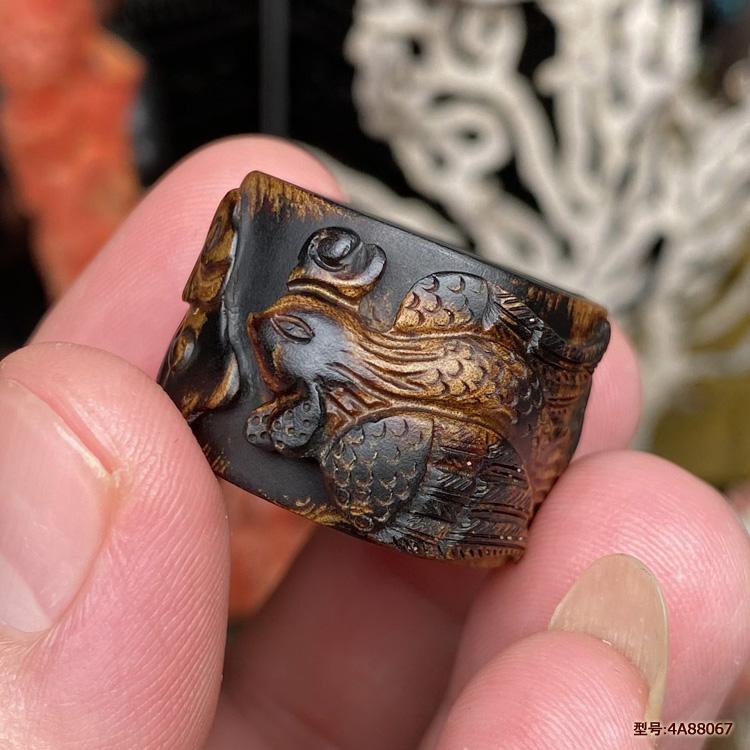 戒指海神柳保真天然海柳扳指