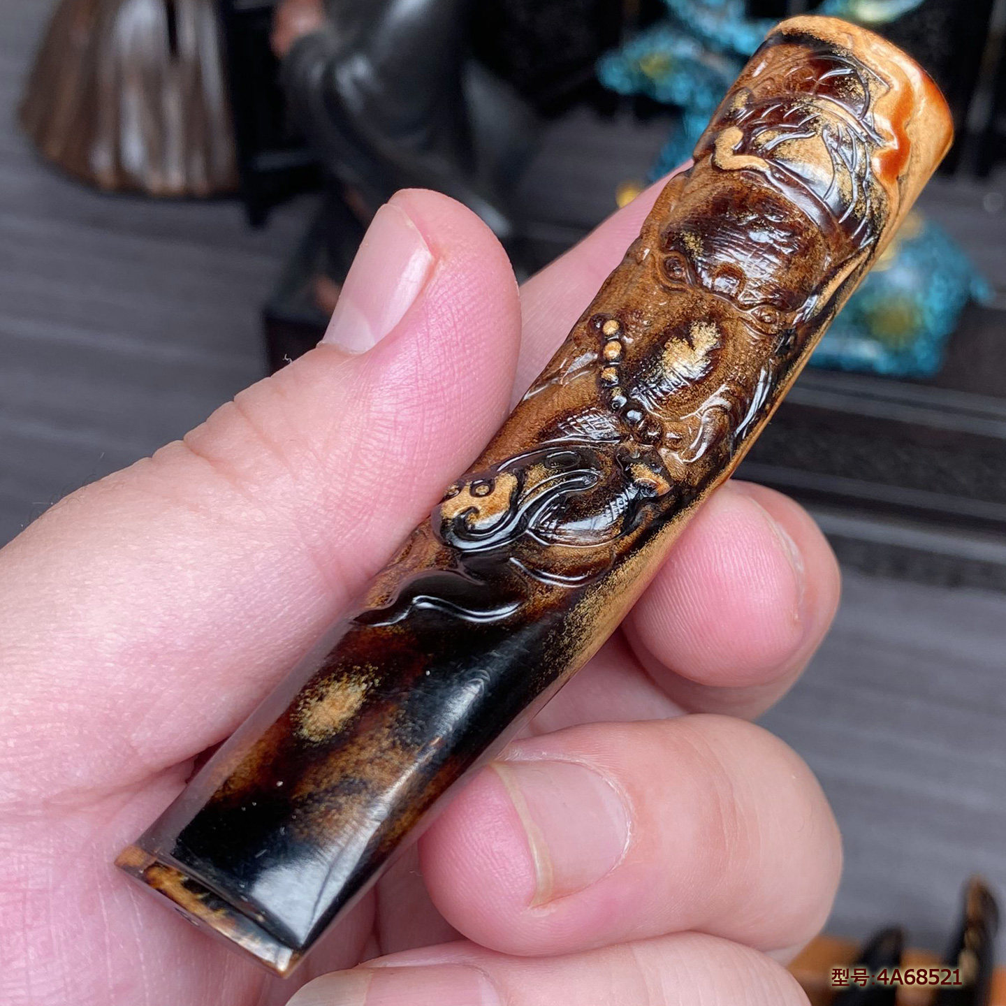 天然保真海柳烟嘴富贵象征大象