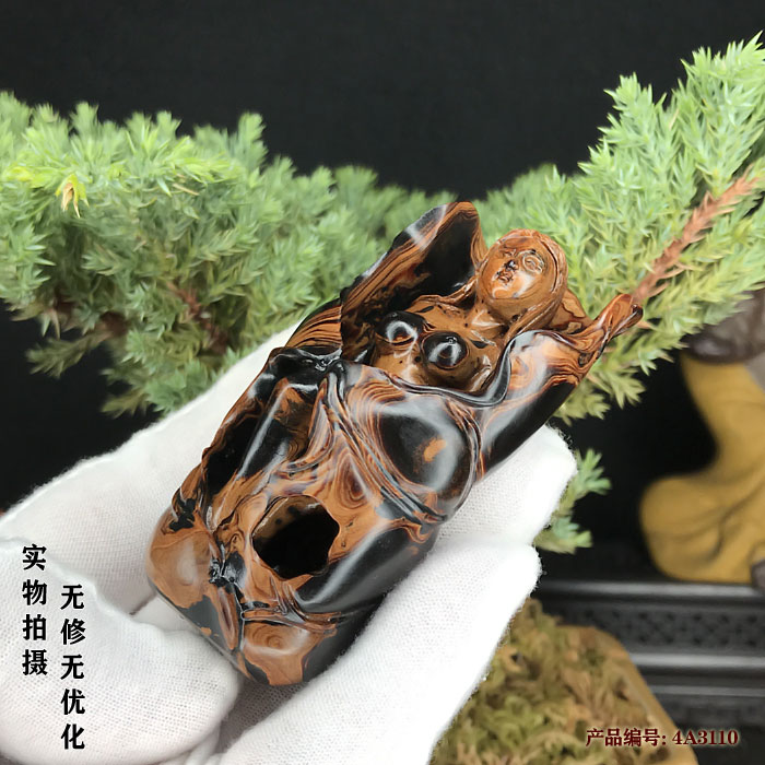 保真黑珊瑚海柳佛珠念珠多宝摆件手把玩配搭送礼品荷花美女包邮
