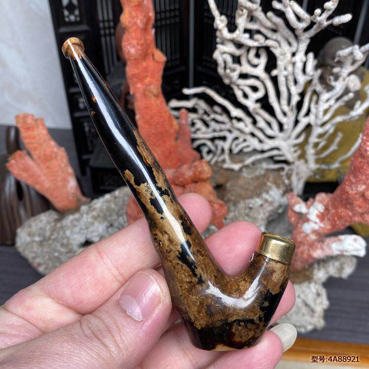 精品烟斗式海柳烟嘴粗中细支烟通用循环双重过滤器可清洗清肺礼品