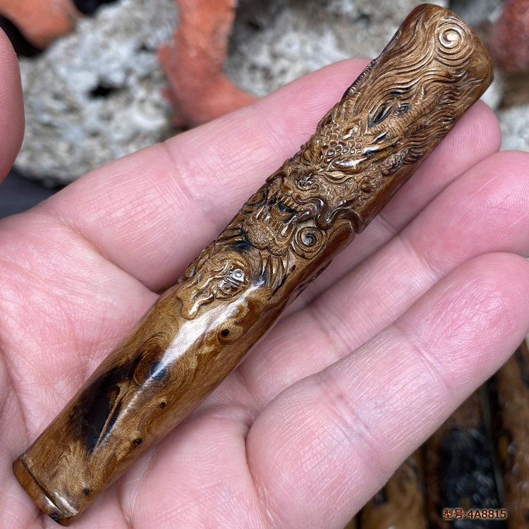 保证天然海柳血柳烟嘴粗中细烟通用拉杆活性碳两用过滤精新款雕龙