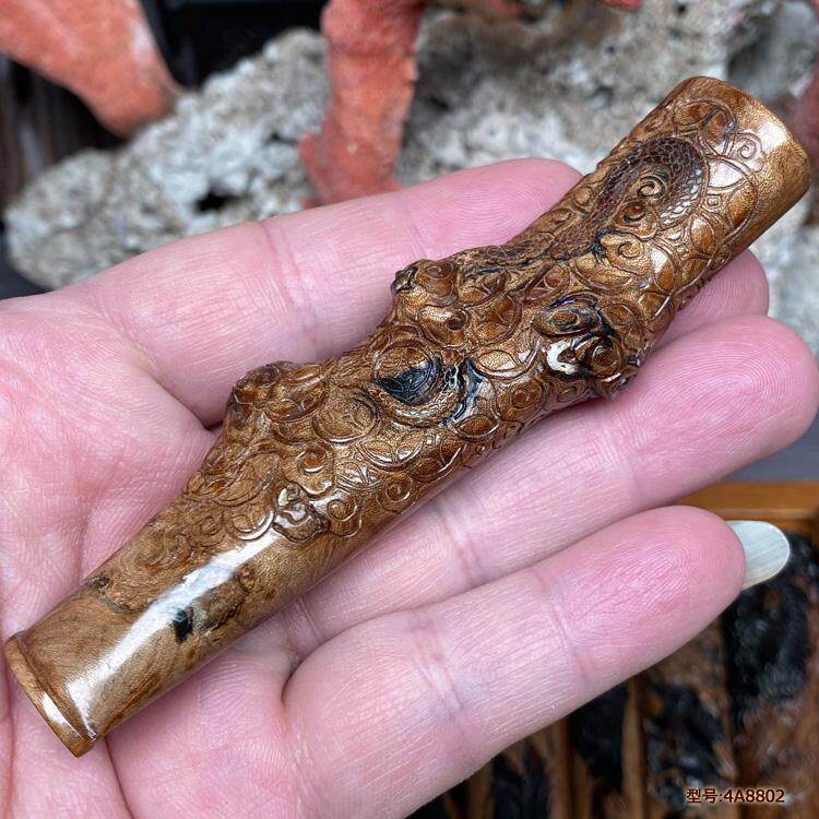 天然新款雕刻海柳烟嘴过滤芯烟斗循环清洗粗中细三用送男友礼物蛇