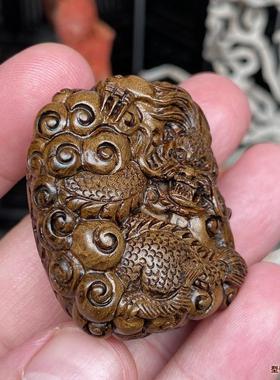 龙海神柳天然海柳保真吊坠