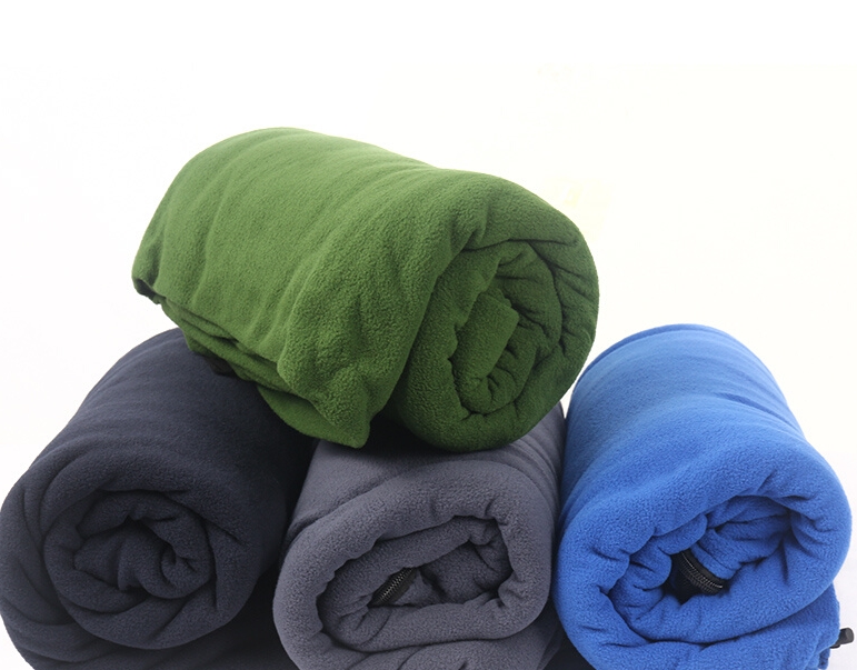 抓绒睡袋露营户外便携隔脏春秋