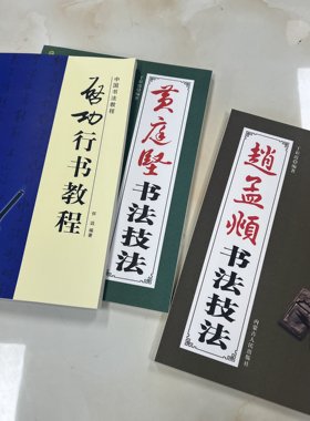 赵孟頫启功黄庭坚行书临摹书法技法字帖
