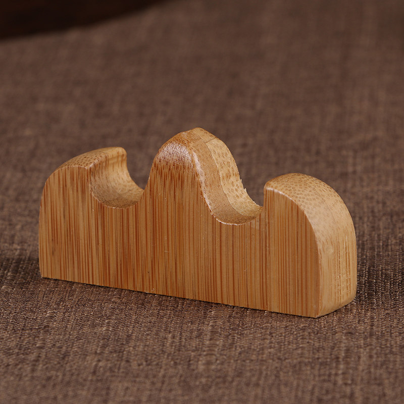 竹子笔山 笔阁 笔托 小号笔山 放笔用的笔架文房四宝书法笔搁