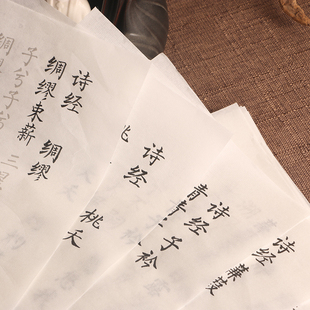 诗经小楷描红宣纸字帖子衿静女蒹葭桃夭绸缪柳体毛笔书法练习临摹