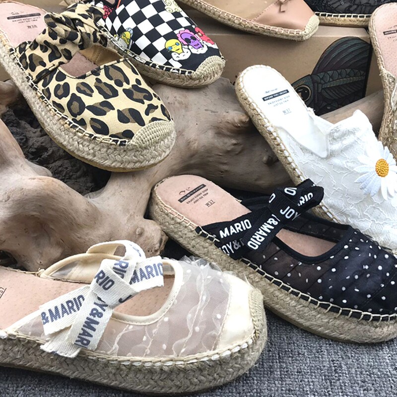 专柜正品玛丽女鞋厚底包头拖鞋麻底渔夫鞋一脚蹬懒人鞋镂空凉鞋