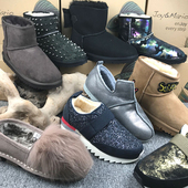 加绒棉鞋 jm快乐玛丽女鞋 61797W 特价 皮毛一体雪地靴冬款 清仓款 断码