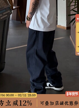 BBCN STORE水洗复古直筒牛仔裤春季宽松美式休闲百搭基础工装长裤