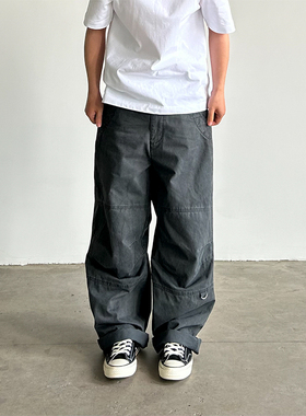 BBCN STORE美式潮牌重磅水洗做旧工装裤纯棉宽松休闲百搭直筒长裤