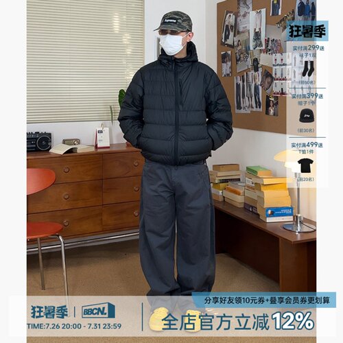 复古纯棉弯刀工装裤宽松休闲长裤