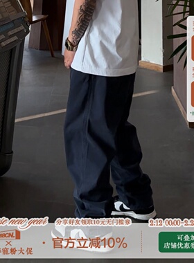 BBCN STORE水洗复古直筒牛仔裤春季宽松美式休闲百搭基础工装长裤