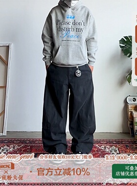 BBCN STORE美式解构拼接弯刀工装裤男女复古水洗宽松休闲长裤